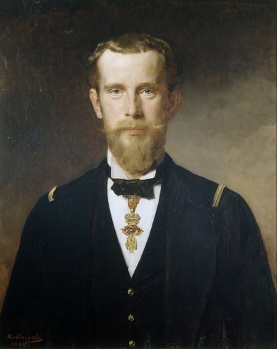 Crown Prince Rudolf in Fleet Uniform with the Order of the Golden Fleece by Heinrich von Angeli